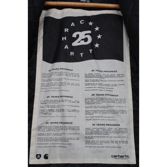 Vintage Carhartt WIP-25 Brown Quilted Jacket S Heavy-Duty Cotton Blend - Picture 7 of 11